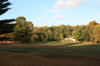 The golf course at Pehquenakonck Country Club is pictured in the fall